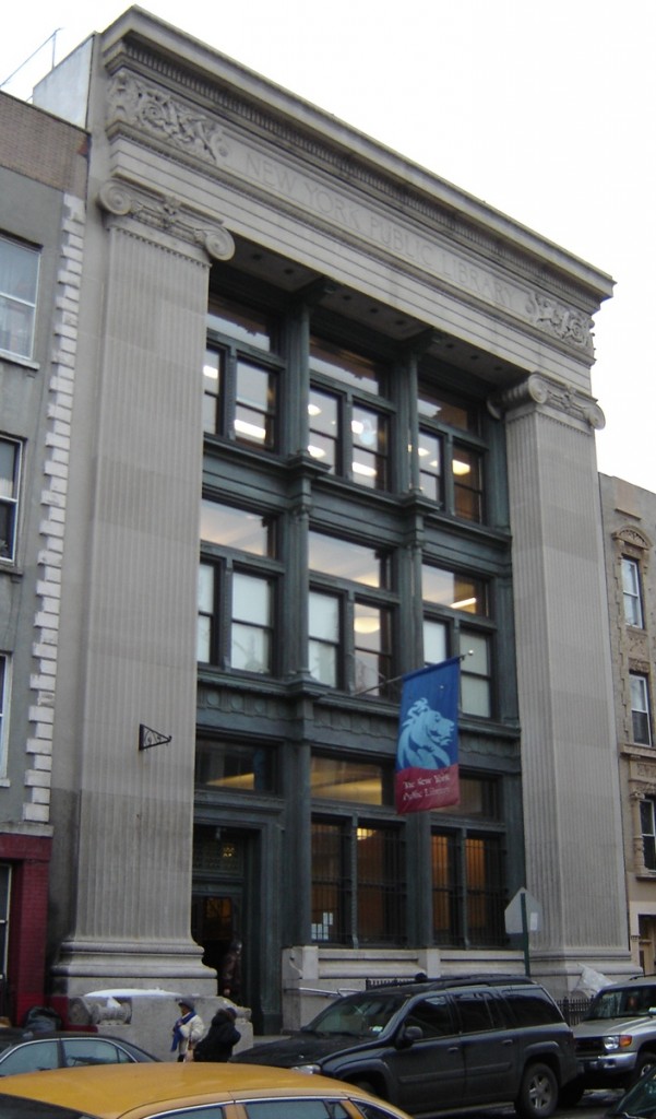 Principal façade of the Aguilar Branch Library, 2010, courtesy of HDC   