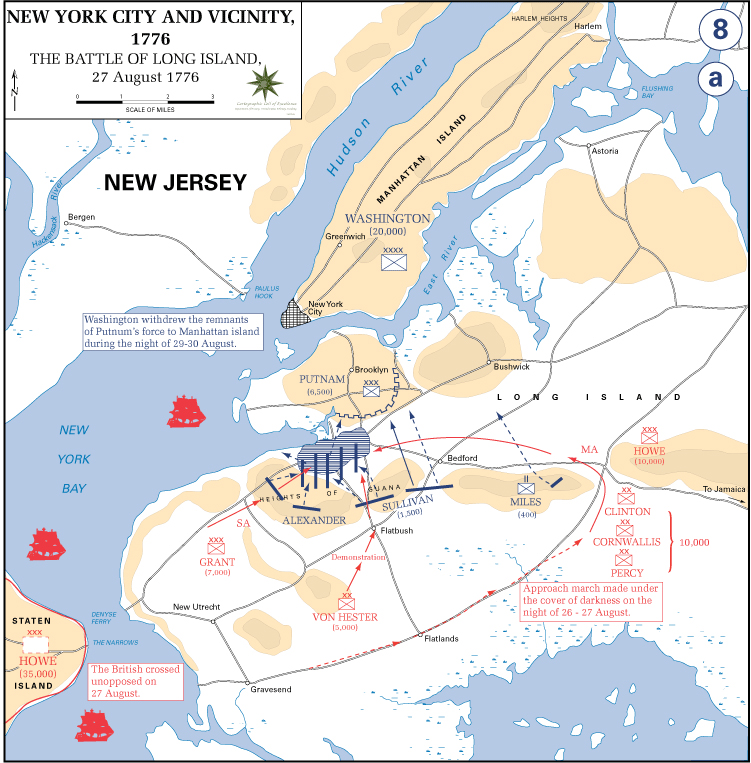 Battle of Brooklyn Map 